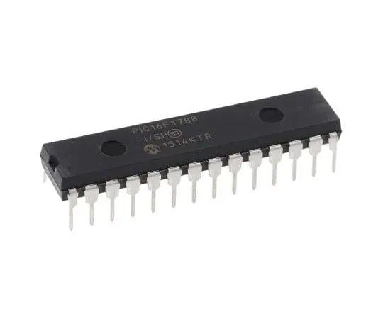 63-8003-61　Microchip PIC16F1788-I/SP, 8bit PIC Microcontroller, 32MHz, 16384 words Flash, 28-Pin SPDIP　PIC16F1788-I/SP