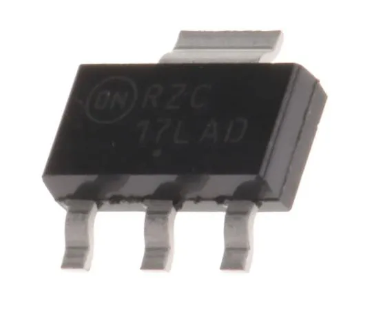 63-7974-92　ON Semiconductor NCP1117LPSTADT3G, LDO Regulator, 1.1A Adjustable, 1.25 → 10.6 V 3+Tab-Pin, SOT-223　NCP1117LPSTADT3G