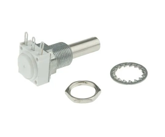 63-7987-01　Vishay 1 Gang Rotary Cermet Potentiometer with a 6 mm Dia. Shaft, 10kΩ, ±10%, 1W, Linear P11S1V0FLSY00103KL　P11S1V0FLSY00103KL