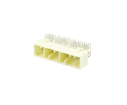 63-7757-76　TE Connectivity MULTILOCK 040 III Series 72 Way 3 Row Right Angle PCB Socket, Through Hole, Solder Termination　353830-5