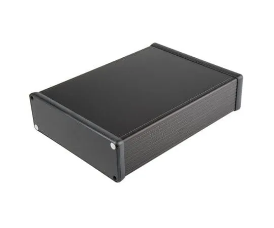 63-7961-74　Hammond 1455, Aluminium Enclosure, 220 x 160 x 51.5mm　1455T2201BK