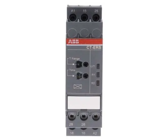 63-7796-16　ABB ON Delay Single Timer Relay, Push In, 0.05 s → 300 h, DPDT, 2 Contacts, SPDT, 24 → 240 V ac/dc　1SVR740100R0300  CT-ERS.21P