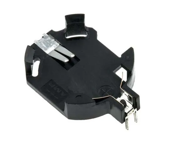 63-7753-74　TE Connectivity Female 2 Way Battery Holder, Right Angle, Through Hole, 30 V ac　120591-1
