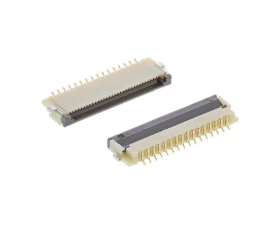 63-7961-08　Hirose FH12 1mm Pitch 16 Way Right Angle SMT Female FPC Connector, ZIF Bottom Contact　FH12-16S-1SH(55)