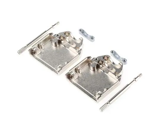 63-7783-98　Amphenol FCI 8655MH Series Die Cast Zinc D-sub Connector Backshell, 15 Way, Strain Relief　8655MH1512LF
