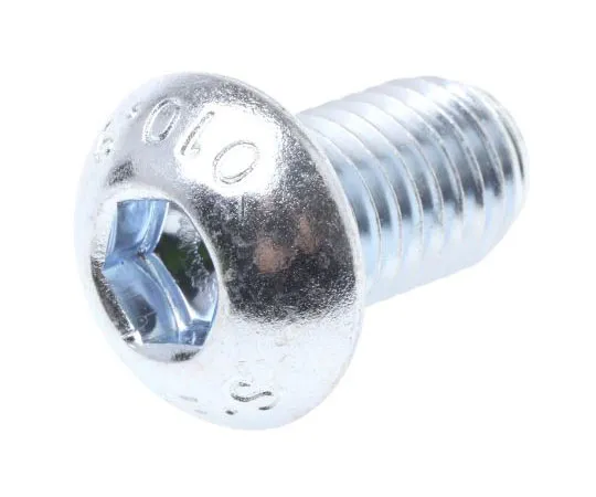 63-8028-41　RS PRO M12 x 20mm Hex Socket Button Screw Bright Zinc Plated Steel　822-9234