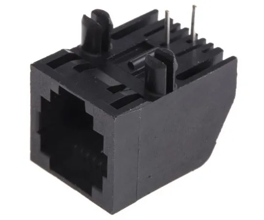 63-7979-39　TE Connectivity 6P2C Way Right Angle Through Hole UTP RJ11 Jack　5555165-5