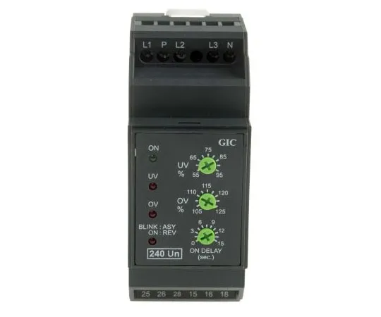 63-7992-12　GIC Voltage Monitoring Relay With DPDT Contacts, 240 V ac, 1, 3 Phase　MG73BH