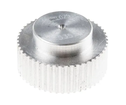 63-7967-90　Aluminium Timing Belt Pulley, 6.35mm Belt Width x 2.032mm Pitch, 48 Tooth, Maximum Bore Dia. 5mm　778-4796