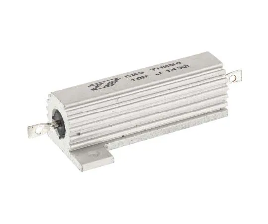 63-7804-84　TE Connectivity THS50 Series Aluminium, Aluminium Ho***d Solder Lug Wirewound Wire Wound Fixed Resistor, 10Ω ±5% 50W　THS5010RJ