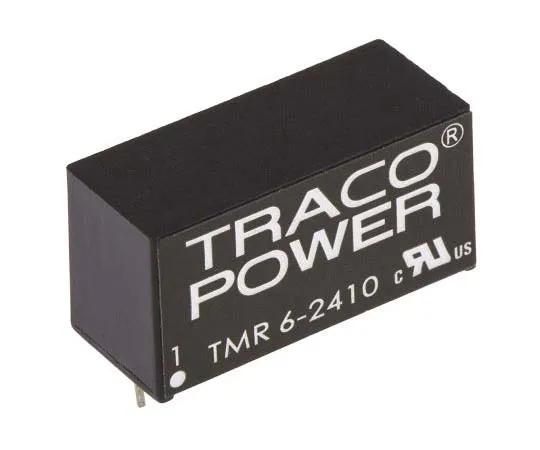 63-7805-51　TRACOPOWER TMR 6 6W Isolated DC-DC Converter Through Hole, Voltage in 18 → 36 V dc, Voltage out 3.3V dc　TMR 6-2410