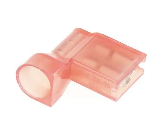 63-7756-61　TE Connectivity Ultra-Fast .250 Series Insulated Crimp Flag Terminal, 0.3mm² to 0.9mm², 22AWG to 18AWG, Red, Tin Plated　2-520856-2