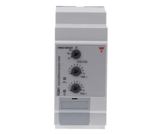 63-8043-22　Carlo Gavazzi Asymmetrical Recycler with Pulse Start Multi Function Timer Relay, Plug In, 0.1 s → 100 h, SPDT, 2　PCB01DM24