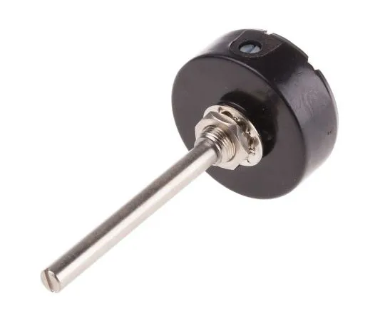 63-8038-90　RS Pro 1 Gang Rotary Wirewound Potentiometer with a 6.35 mm Dia. Shaft, 10kΩ, ±10%, 3W, Linear　842-7090