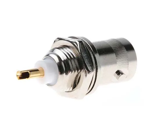 63-7759-15　Radiall Straight 50Ω Panel Mount Bulkhead Fitting BNC Connector, jack, Nickel, Solder Termination　R141563161
