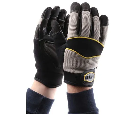 63-7964-18　BM Polyco Multi-Task 5 Leather, Nylon, Spandex General Purpose Gloves, size 9, Black　MT5/09