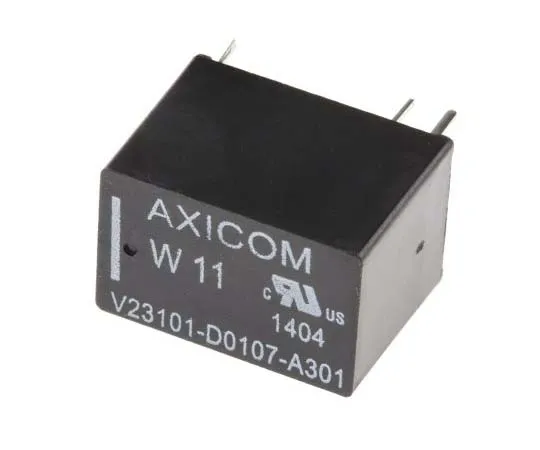 63-7750-20　TE ConnectivityW11 SPDT Non-Latching Relay PCB Mount, 24V dc Coil, 1.25A　V23101D 107A301