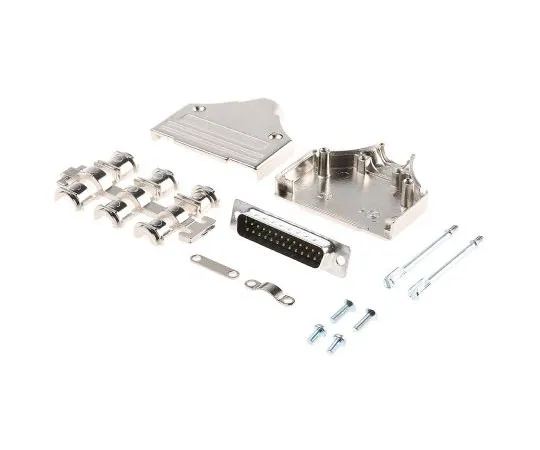 63-7951-85　25 Way D-Sub Plug Connector Kit With Cable Clamp, Contact Insert, D-sub Plug Connector, Hood, Metalised Grommet Kit,　MHDM25-DB25P-K