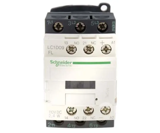 63-7789-69　Schneider Electric 3 Pole Contactor, 9 A, 110 V dc Coil, TeSys D, 3NO　LC1D09FL