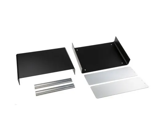63-7956-03　Aluminium Project Box, Black, 350 x 250 x 110mm　M5503119