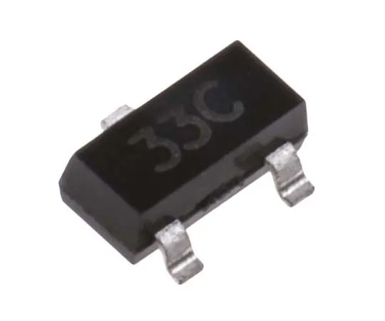 63-7779-35　Diodes Inc ZRC330F01TA, Fixed Shunt Voltage Reference 3.3V, ±1.0 % 3-Pin, SOT-23　ZRC330F01TA
