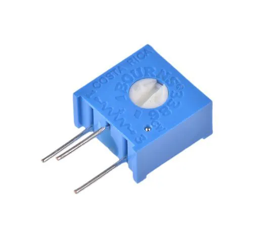 63-7975-53　220kΩ Through Hole Trimmer Potentiometer 0.5W Side Adjust Bourns 3386 Series　3386H-1-224LF
