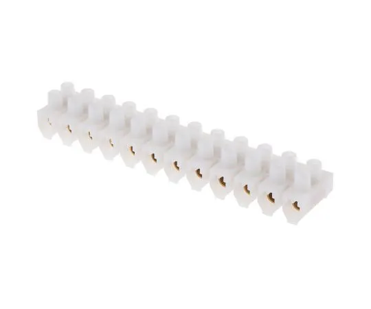 63-8047-54　RS PRO Non-F***d Terminal Block, 12 Way/Pole, Screw Down Terminals, 4 AWG Cable Mount, PA 66, 400 V　867-0988