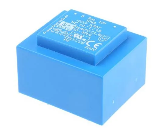 63-7770-61　12V ac 1 Output Through Hole PCB Transformer, 10VA　VC 10/1/12