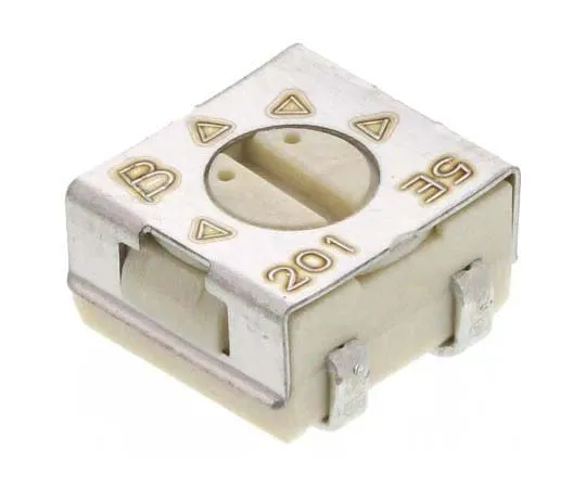 63-7789-25　200Ω SMD Trimmer Potentiometer 0.25W Top Adjust Bourns 3314 Series　3314J-1-201E
