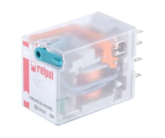 63-8006-71　RelpolR3N 3PDT Non-Latching Relay Plug In, 12V dc Coil, 10A　R3N-2013-23-1012-WTL