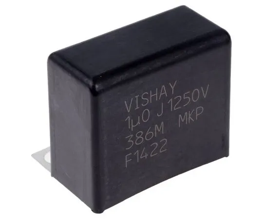 63-7965-40　Vishay 1μF Polypropylene Capacitor PP 1.25kV dc ±5% Tolerance Screw Mount MKP386M Series　MKP386M510125JT4