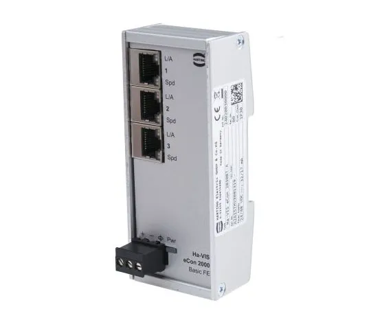 63-8017-70　Harting 3 RJ45 port DIN Rail Mount Ethernet Switch, 10 Mbit/s, 100 Mbit/s　24020030000