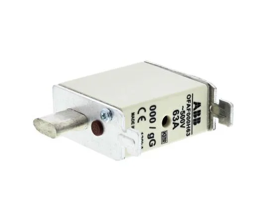 63-7969-31　ABB 63A 0 HRC Centred Tag F***, gG, 500V　OFAF000H63  1SCA022627R1390