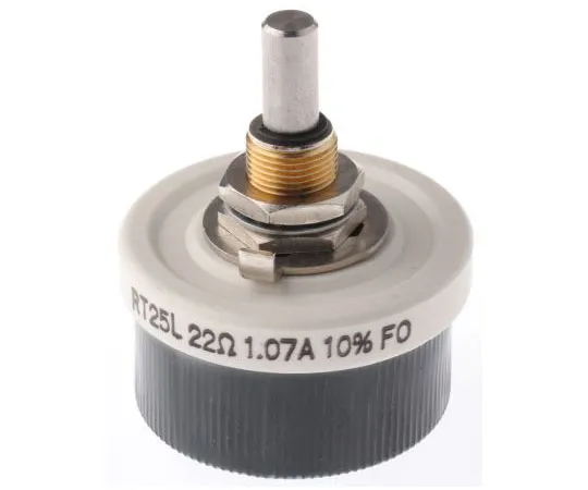 63-7983-03　Vishay 25W Wirewound Rheostat, 22Ω, ±10%　RT025AS22R0KB