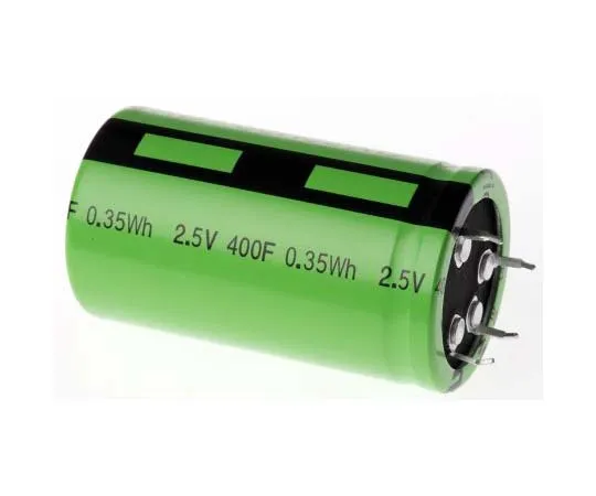 63-7817-40　Cooper Bussmann 400F Supercapacitor EDLC ±10% Tolerance Supercap XB Series 2.5V dc Through Hole　XB3560-2R5407-R