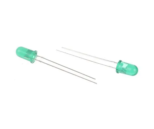 63-8037-81　2.1 V Green LED 5mm Through Hole, Broadcom HLMP-3519　HLMP-3519