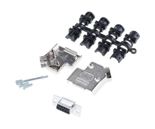 63-7951-90　9 Way D-Sub Socket Connector Kit With Contact Insert, D-sub Socket Connector, Hood, UNC 4-40 Thumb Screws　D45ZK9-DM9S-K
