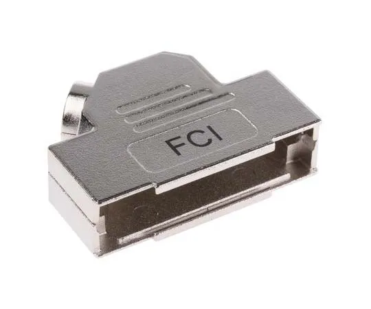 63-7784-18　Amphenol FCI 8655MHR Series Die Cast Zinc Angled D-sub Connector Backshell, 25 Way, Strain Relief　8655MHRA2501KLF