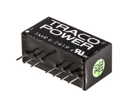 63-7805-53　TRACOPOWER TMR 6 6W Isolated DC-DC Converter Through Hole, Voltage in 18 → 36 V dc, Voltage out 9V dc　TMR 6-2419