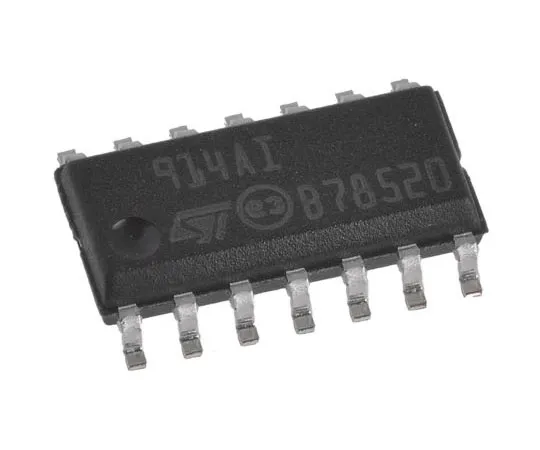 63-8012-89　TS914AID STMicroelectronics, Low Power, Op Amp, RRIO, 800kHz, 2.7 → 16 V, 14-Pin SOIC　TS914AID