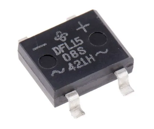 63-8020-21　Vishay DFL1508S-E3/77, Bridge Rectifier, 1.5A 800V, 4-Pin DFS　DFL1508S-E3/77