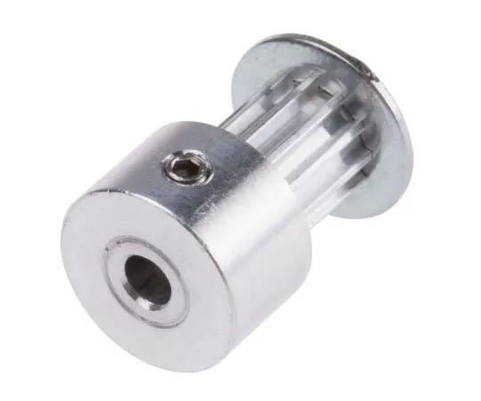 63-7967-84　Aluminium, Zinc Plated Steel Timing Belt Pulley, 6.35mm Belt Width x 2.032mm Pitch, 12 Tooth, Maximum Bore Dia. 3mm　778-4752