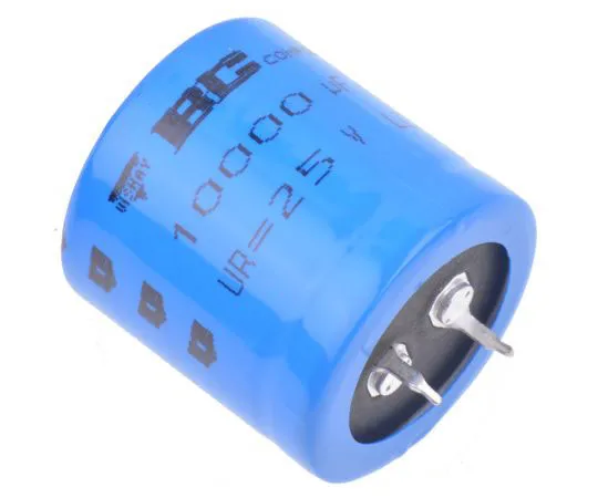 63-8054-20　Vishay 10000μF 25V dc Aluminium Electrolytic Capacitor, Through Hole 30 (Dia.) x 32mm +105°C 30mm 10mm　MAL215836103E3
