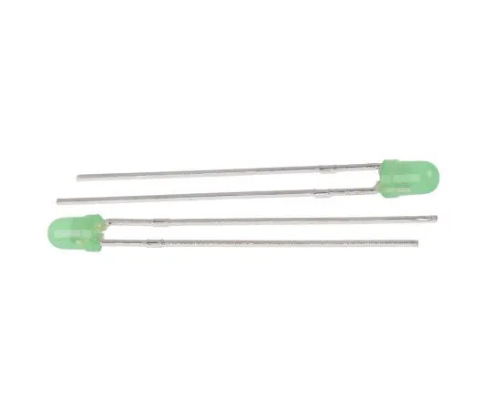 63-8044-91　2.5 V Green LED 3mm Through Hole, Kingbright L-7104LGD　L-7104LGD