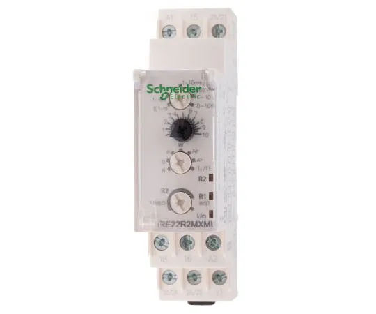 63-8050-09　Schneider Electric Star Delta Multi Function Timer Relay, Screw, 0.1 s → 100 h, DPDT, 4 Contacts, DPCO, 24　RE22R2MXMU