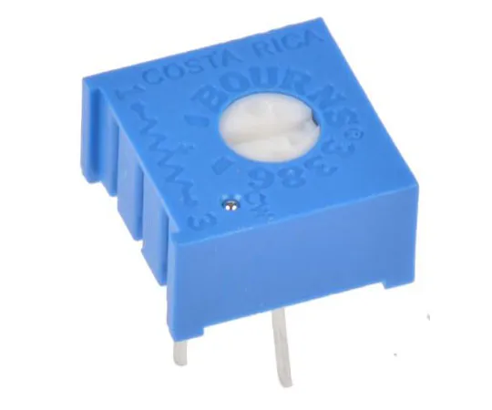 63-7975-47　220Ω Through Hole Trimmer Potentiometer 0.5W Top Adjust Bourns 3386 Series　3386P-1-221LF