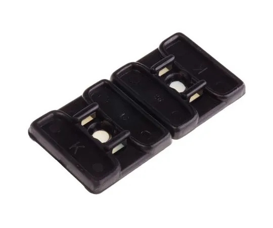 63-8013-53　RS PRO Self Adhesive Black Cable Tie Mount 29.2 mm x 29.2mm, 5.5mm Max. Cable Tie Width　811-1729