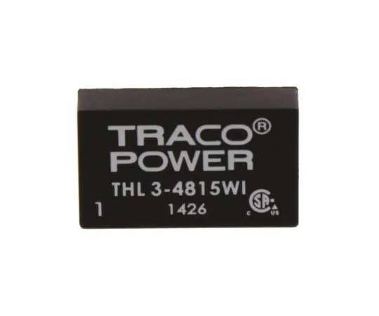 63-7773-13　TRACOPOWER THL 3WI 3W Isolated DC-DC Converter Through Hole, Voltage in 18 → 75 V dc, Voltage out 24V dc　THL 3-4815WI