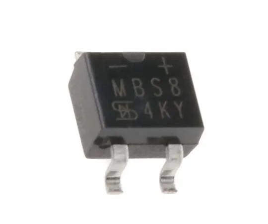63-7797-47　Taiwan Semiconductor MBS8 RC, Bridge Rectifier, 800mA 800V, 4-Pin MBS　MBS8 RC
