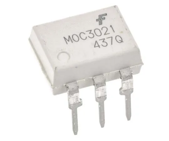 63-7781-22　ON Semiconductor, MOC3021M DC Input Triac Output Optocoupler, Through Hole, 6-Pin DIP　MOC3021M